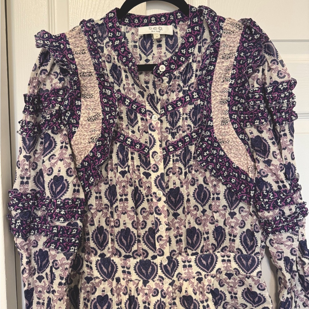 Sea Brigitte Romper in Violet Excellent Condition